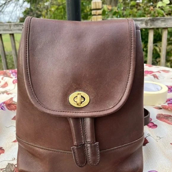 Coach | Bags | Coach Vintage Leather Mini Backpack Daypack  display picture 3